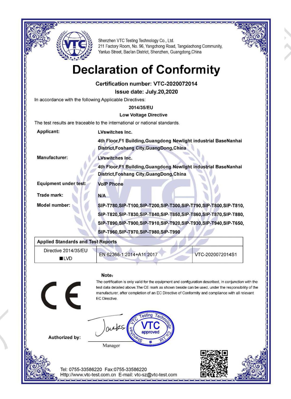 IP phone Certificates